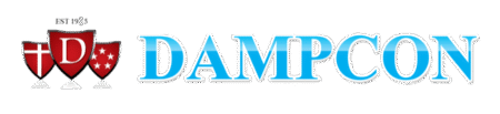 Dampcon Logo - specialising in Damp proofing, Waterproofing, Ground Water Drainage and Painting